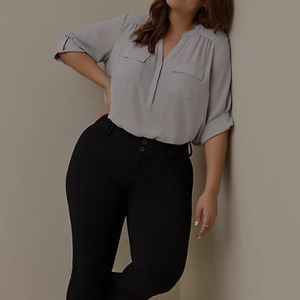 NWT TORRID Harper Georgette Pullover 3/4 Sleeve Blouse